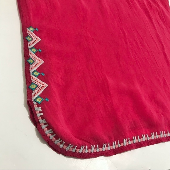 Johnny Was Vanessa Georgette Embroidered Tunic Size Medium - Picture 14 of 16